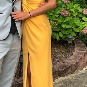 Lovers + Friends yellow gown